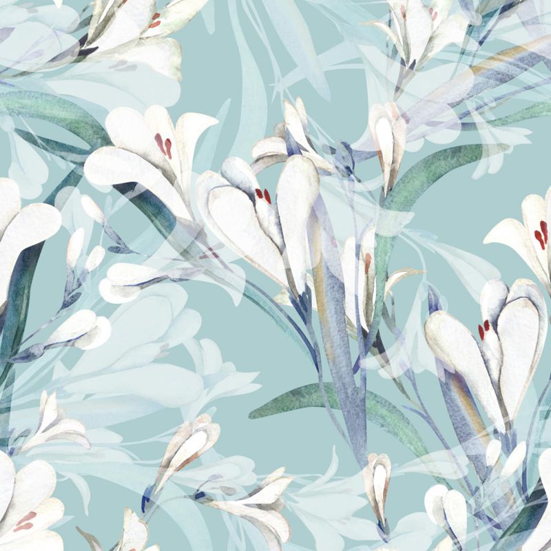 Waterproofing Flower Mural Decal Customized Modern Wall Covering for House Interior