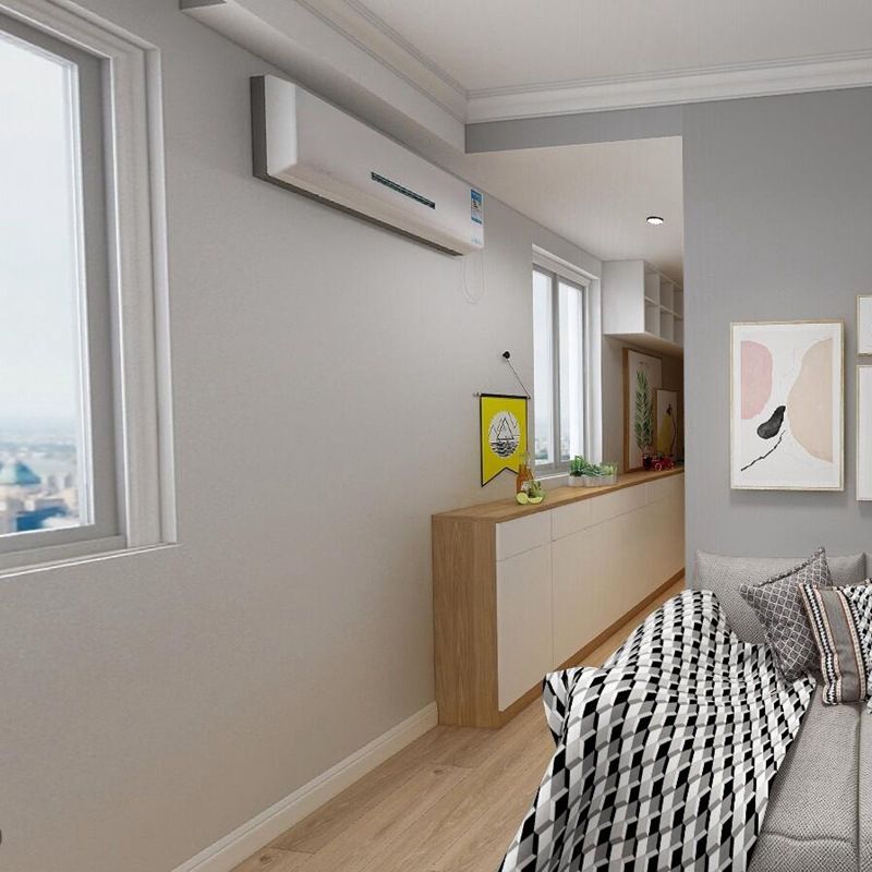 Pure Color Pattern Wallpaper Roll Modern Stain Resistant Bedroom Wall Covering, 54.2-sq ft