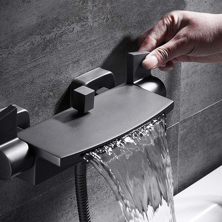 Waterfall Bath Faucet Adjustable Water Flow Wall Mounted Bathroom Faucet