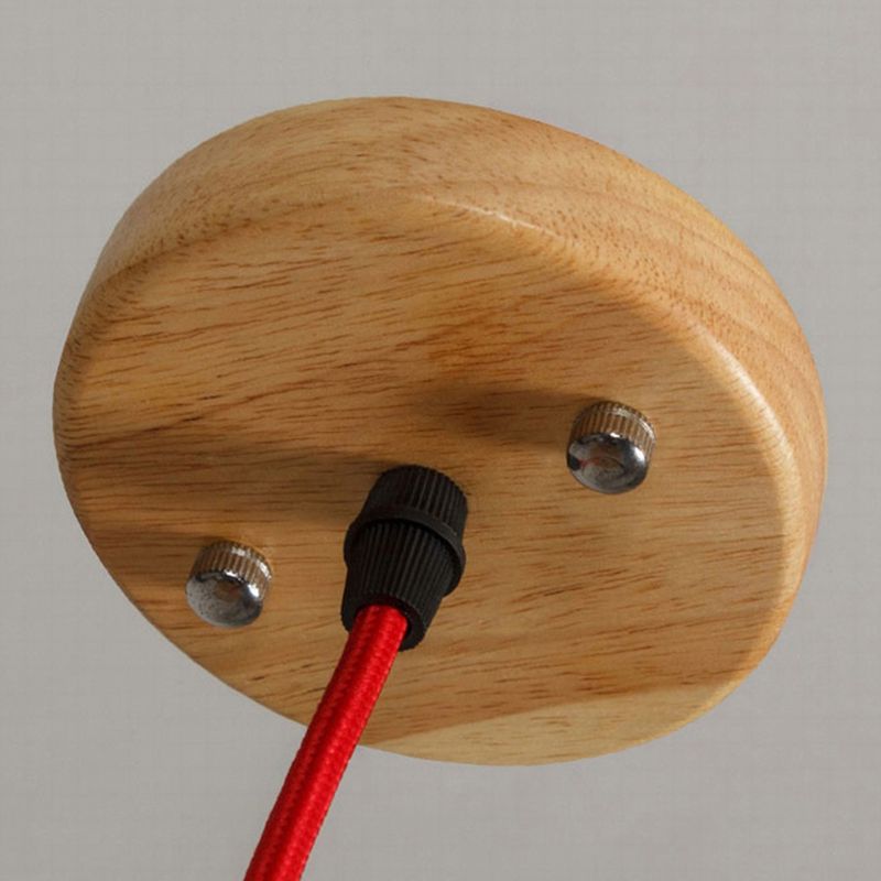 Éclairage de suspension en bois moderne minimaliste pour salon