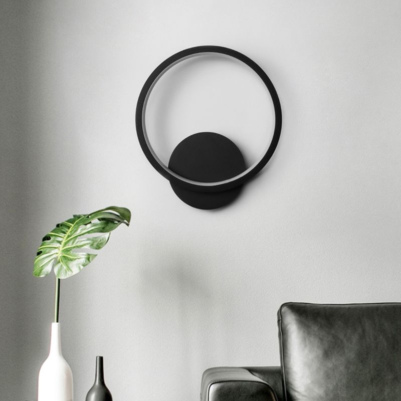 1-Light Geometric Wall Lighting Ideas Modern Style Metal Wall Mount Lamp