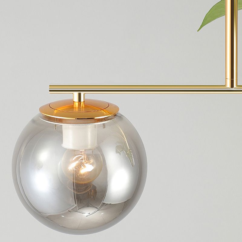 1 Light Hydroponics Botany Pendant Light moderne moderne Minimaliste en verre sphérique Salle de restauration