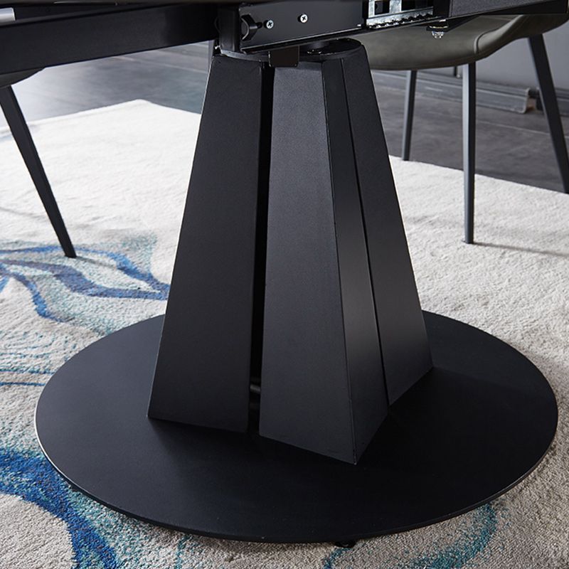 Modern 1/3/4/5/7 Pieces Round Dining Table Set with Sintered Stone Dinette Set