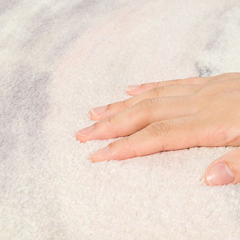 Light Pink Casual Carpet Polyester Line Carpet Washable Carpet for Living Room