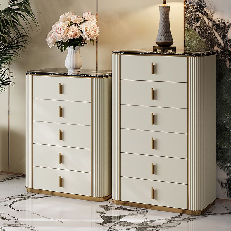 Classic Glam Storage Chest Dresser 5/4/6 Drawers Storage Chest , 17.55 Inch Width