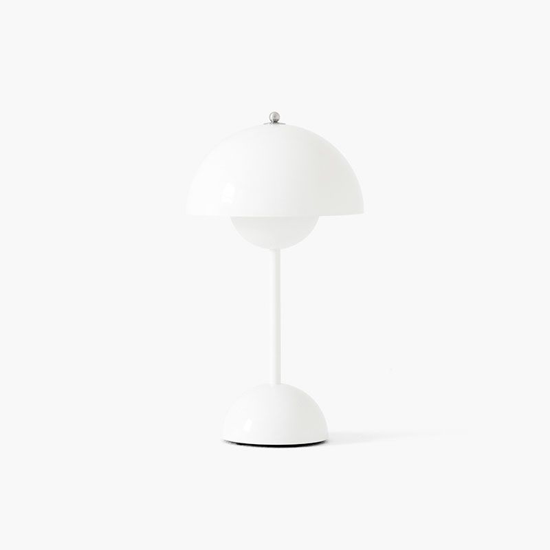 1 Light Dome Table Lamp Contemporary Iron Nightstand Lamps for Bedroom
