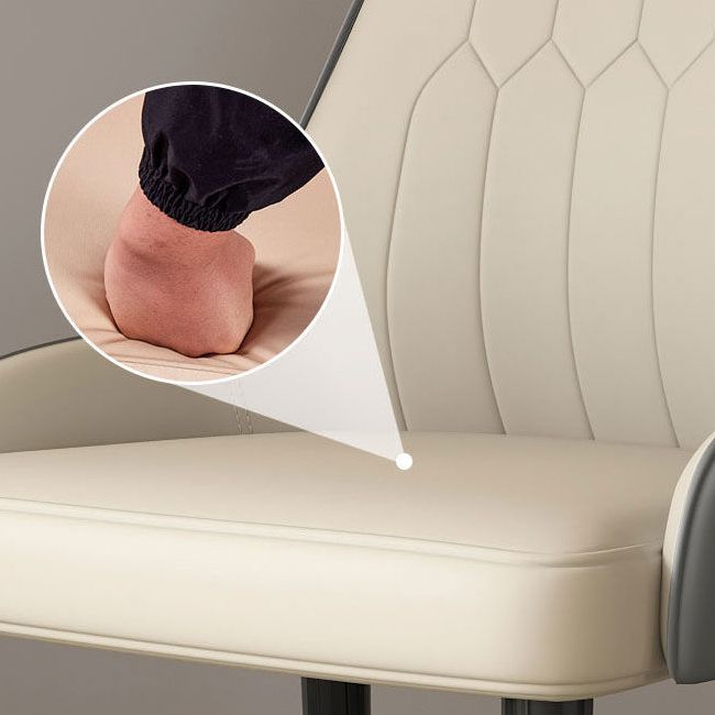 Faux Leather Dining Chair Parsons Home Dining Arm Side Chair