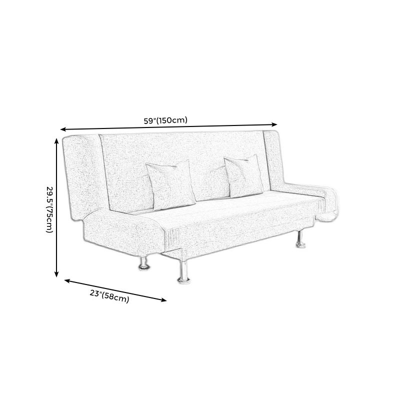 Coton mélange canapé moderne 23 "w canapé arrière canapé sans bras pour le salon
