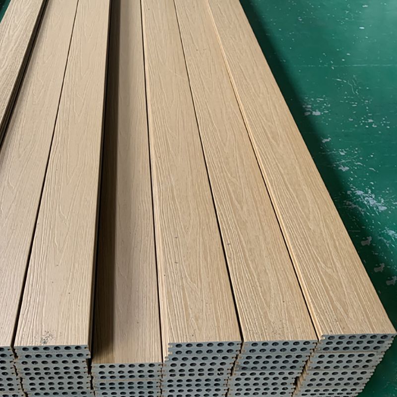 Modern Side Trim Piece Engineered Wire brushed Hardwood Deck Tiles