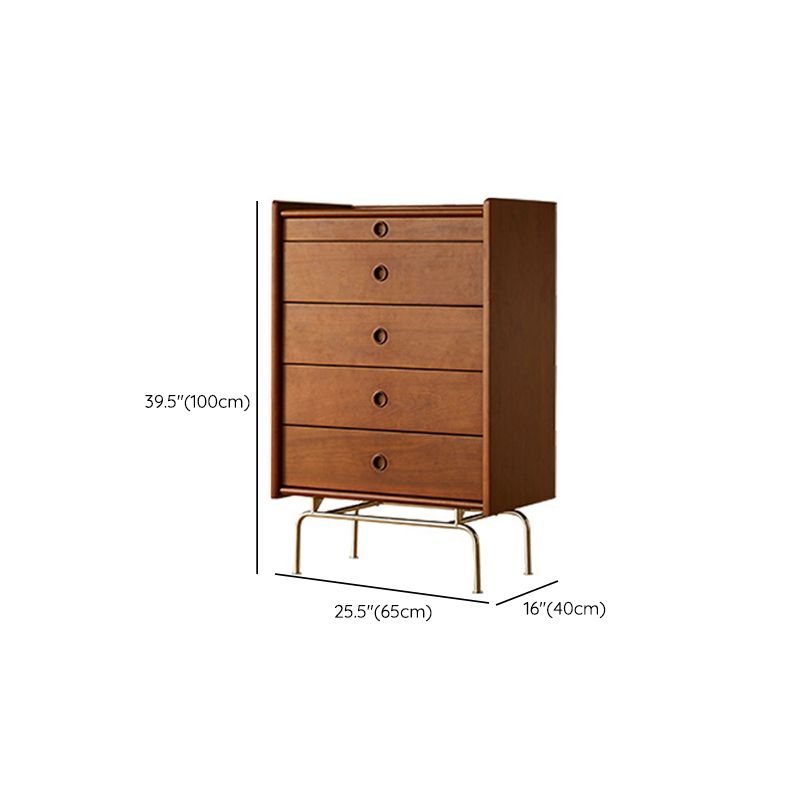 Contemporary Horizontal Double Dresser Wood Storage Dresser for Living Room