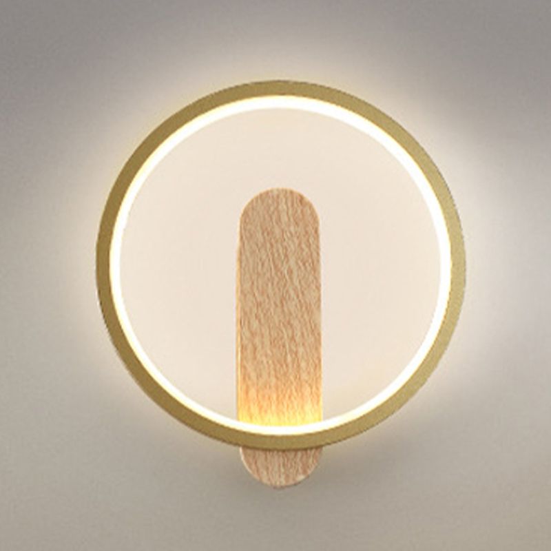 Metal Geometric Shape Wall Lighting Modern Style 1 Light Wall Mounted Light Fixture