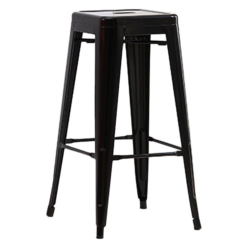 Industrial Backless Counter Stool Metal Counter Height Stools for Kitchen