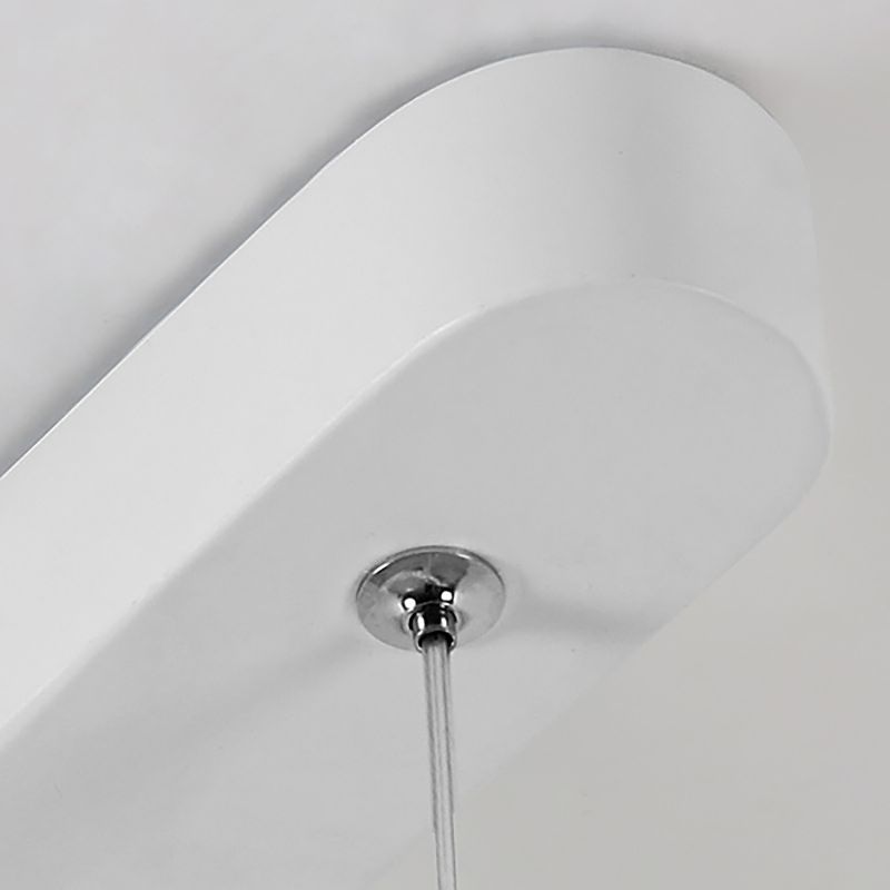 16"/23.5"/31.5" Wide Oval Hanging Pendant Light Contemporary LED Kitchen Ceiling Pendant over Table in Warm/White Light