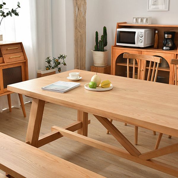 Simplicity Style Dining Table Solid Wood Table for Home and Kitchen