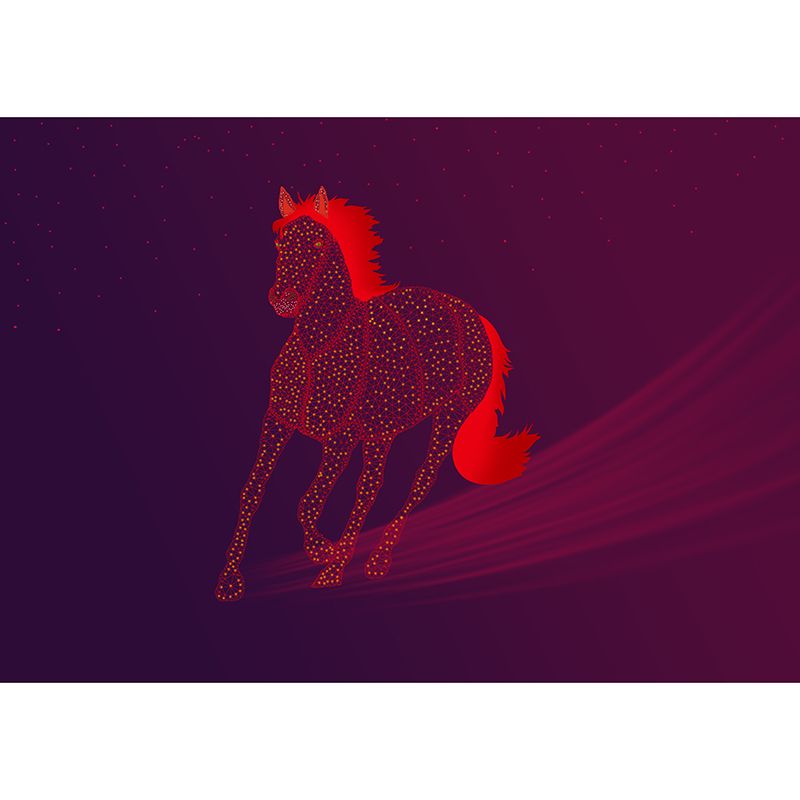 Animal Pattern Illustration Mural Environment Friendly for Living Room Home Decor