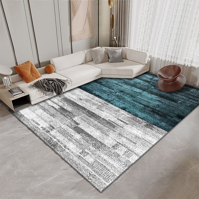 Casual Flowing Swirls Pattern Rug Polyester Area Carpet Pet Friendly Indoor Carpet for Living Room