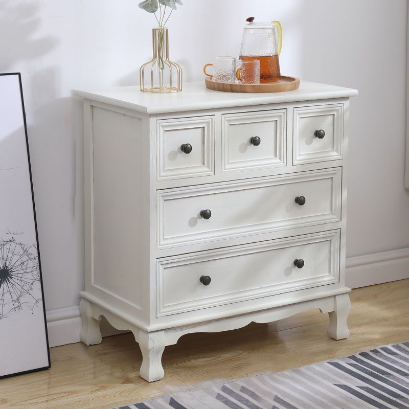 Contemporary Solid Wood Storage Chest Dresser Bedroom Dresser