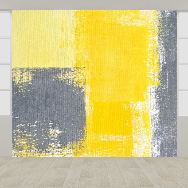 Modernes Farbblock-Abstraktes Wandgemälde in Pastellfarben, feuchtigkeitsbeständiges Wanddekor für das Wohnzimmer