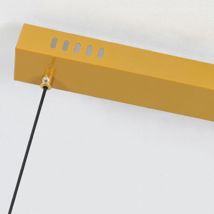 Moderner Stil linearer Inselleuchten Metall 2- Hellinselanhänger Leuchten