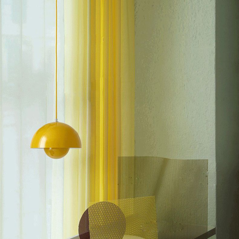 1 Light Metal Pendant Lighting Fixtures Modern Dome Dining Room Hanging Pendant Lights