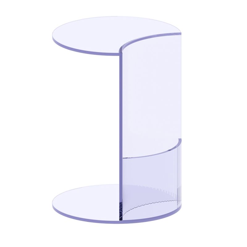 Modern C End Side Table Acrylic Corner Table for Living Room
