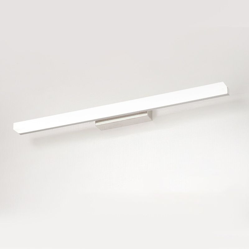 Adjustable Light Modern Minimalism Bathroom Vanity Light Linear LED Acrylic Vanity Lights in Chrome
