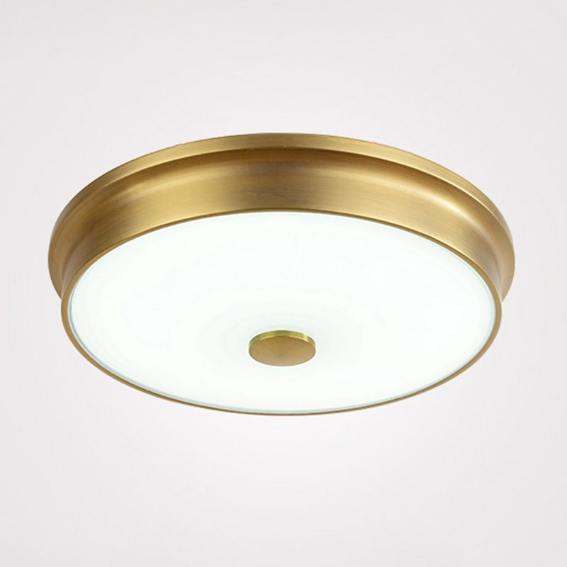 Modern Style Geometric Flush Mount Light Glass 1-Light Flush Ceiling Lights