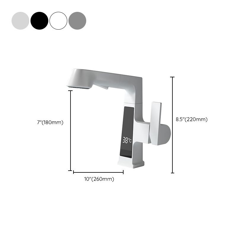 Classic Centerset Faucet Single Handle Solid Color Centerset Bathroom Sink Faucet