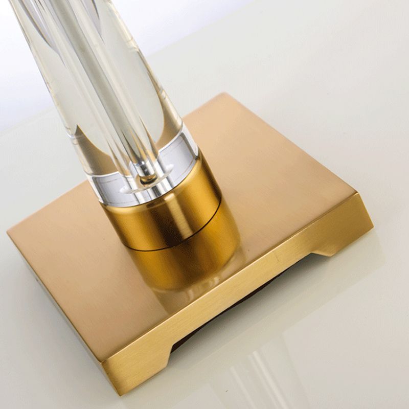 Éclairage de table de chevet de chevet simple à tambour conique moderne
