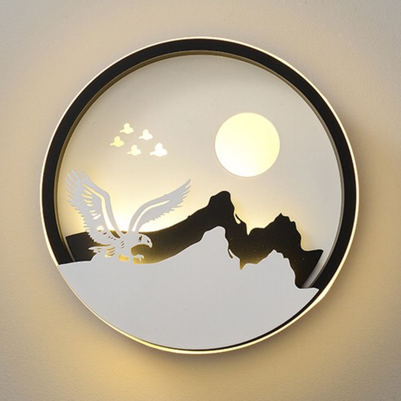 Unique Shape Wall Light Kids Style Metal 1 Light Wall Mounted Light Fixture