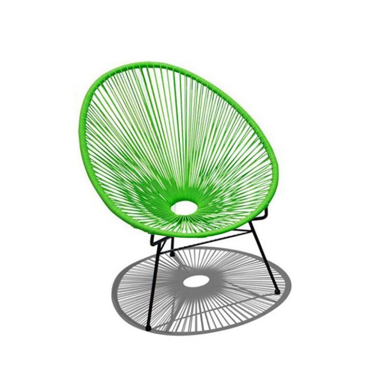 31.49" L x 37.40" W x 37.40" H Papasan Chair Armless Accent Chair  for Living Room