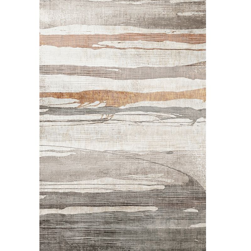 Minimalist Apricot Tone Carpet Antique Area Rug Polyester Living Room Rug with Non-Slip Backing