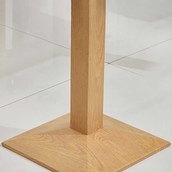Wooden Dining Room Table for 2 Person with Metal Pedestal Base