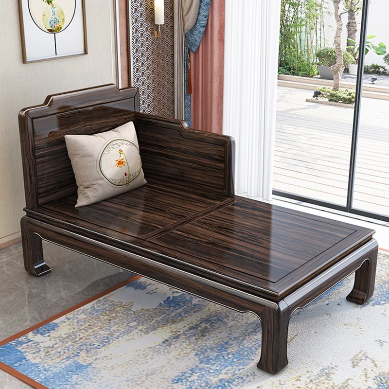 Traditional with Arms Chaise with Pillow Round Arms for Bedroom Living Room
