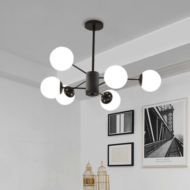 Luz de lámpara LED de metal de estilo múltiple de múltiples anillos de un solo nivel