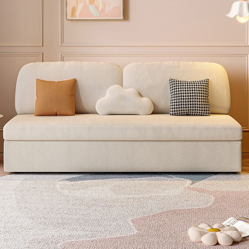 32" Wide Scandinavian Sofa Bed White Pillow Included Sleeper Sofa