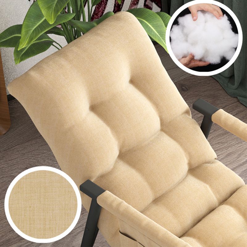 Glam Lazy Sofa Rocking Chair Indoor Rocking Chair with Cushion