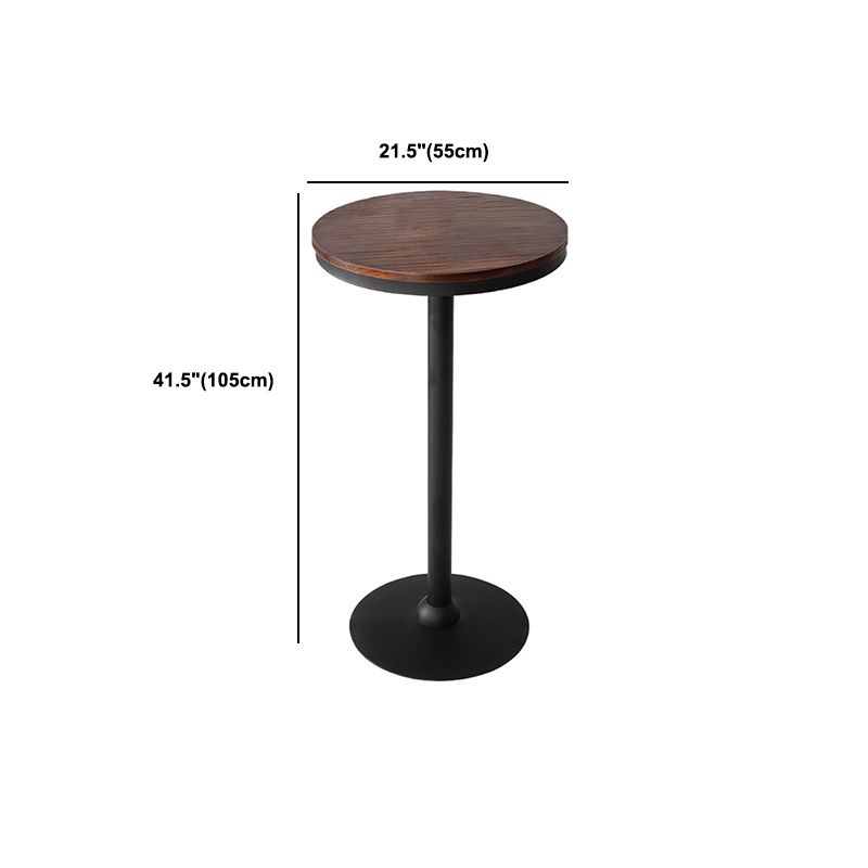 Industrial 1/3/4/5 Pieces Solid Wood Bar Table Set Fixed Table Counter Table