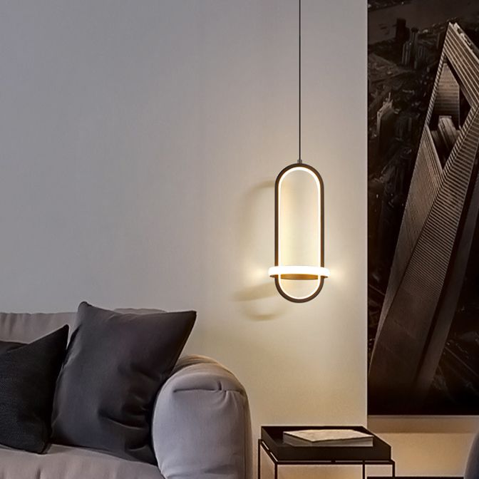 Style moderne forme linéaire lumières suspendues en métal luminaires suspendus