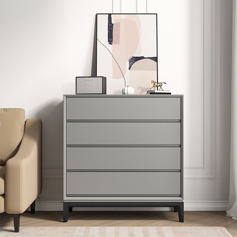 Contemporary Accent Chest with Drawers and Straight Legs Rectangle Chest