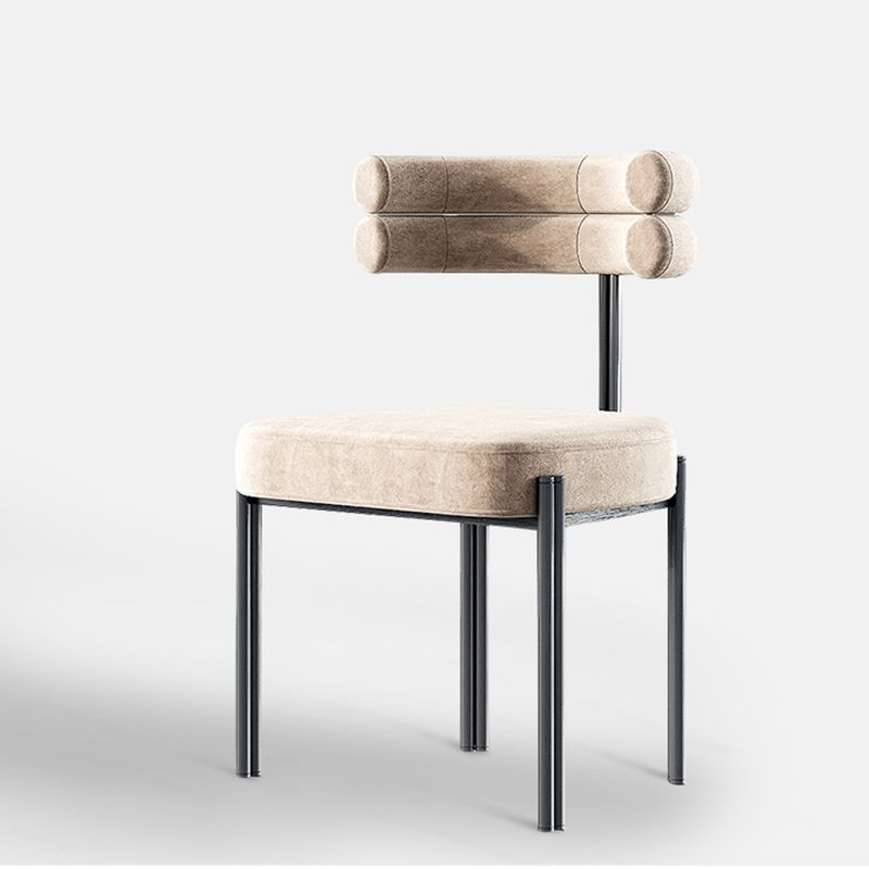 Contemporary Armless Dining Chairs Upholstered Dining Chairs