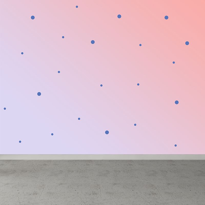 Bright Geometric Shapes Wallpaper Mural Moisture Resistant Modern Bedroom Wall Covering