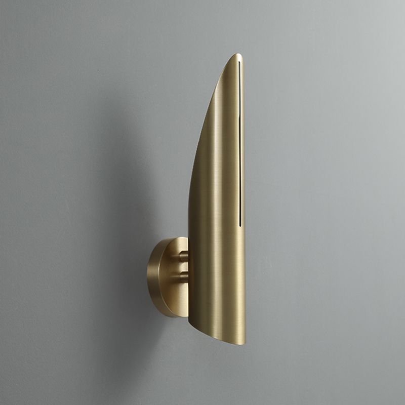 Shaded Metal Sconce Light Fixture Contemporary Wall Mounted Light Fixture for Bedroom