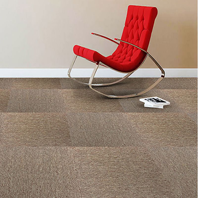 Carpet Tile Fade Resistant Non-Skid Solid Color Loose Lay Carpet Tile Living Room