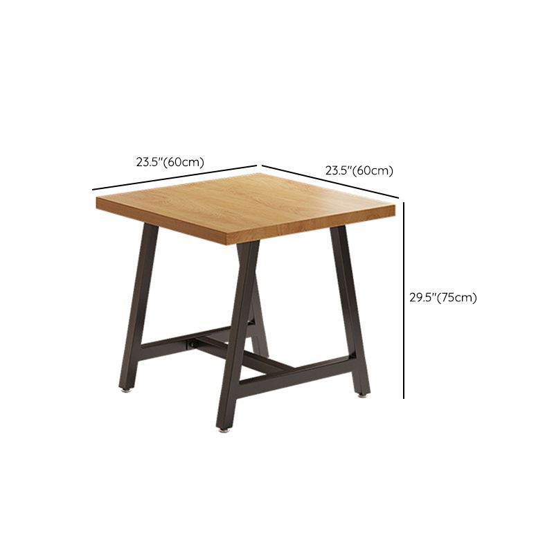 Industrial Rectangle Dining Table Set 1/2/3/5 Pieces with Metal Base Kitchen Furniture Set