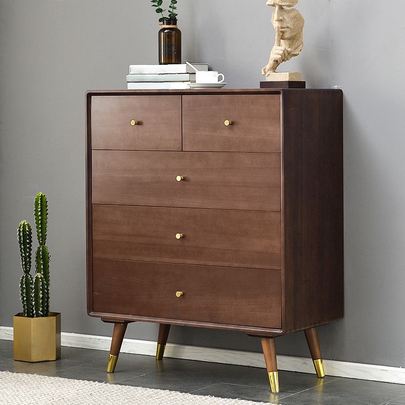 Solid Wood Accent Chest with Drawer Contemporary Side Cabinet