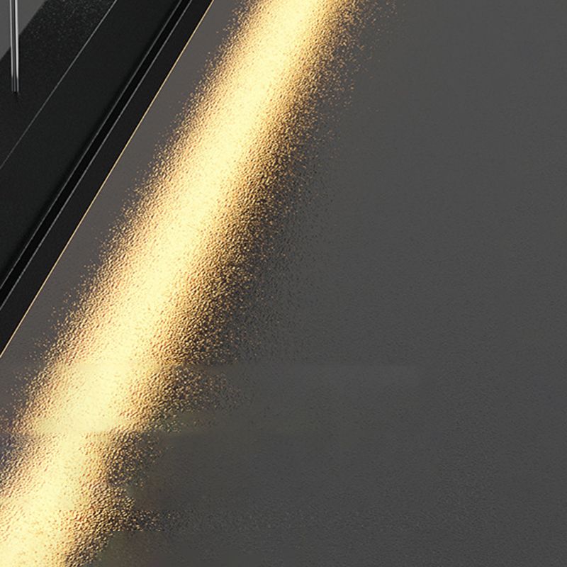 Modern Metal Island Light Straight LED Island Pendant for Dining Room