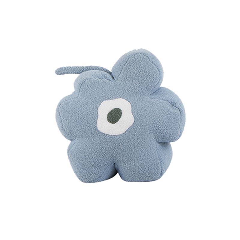 Modern Pouf Ottoman Velvet Upholstered Tear Resistant Flower Shape Ottoman