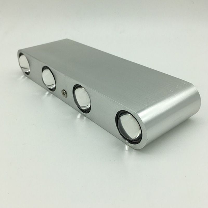 8 Leichtwerte rechteckige LED-Wandlampe kreatives Aluminium dekoratives Ambiente Licht für Pub Café