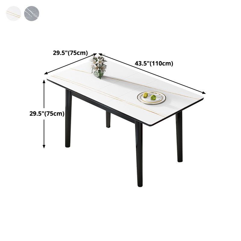 Contemporary Style Furniture Rectangle 4-foot Dining Site Table for Home